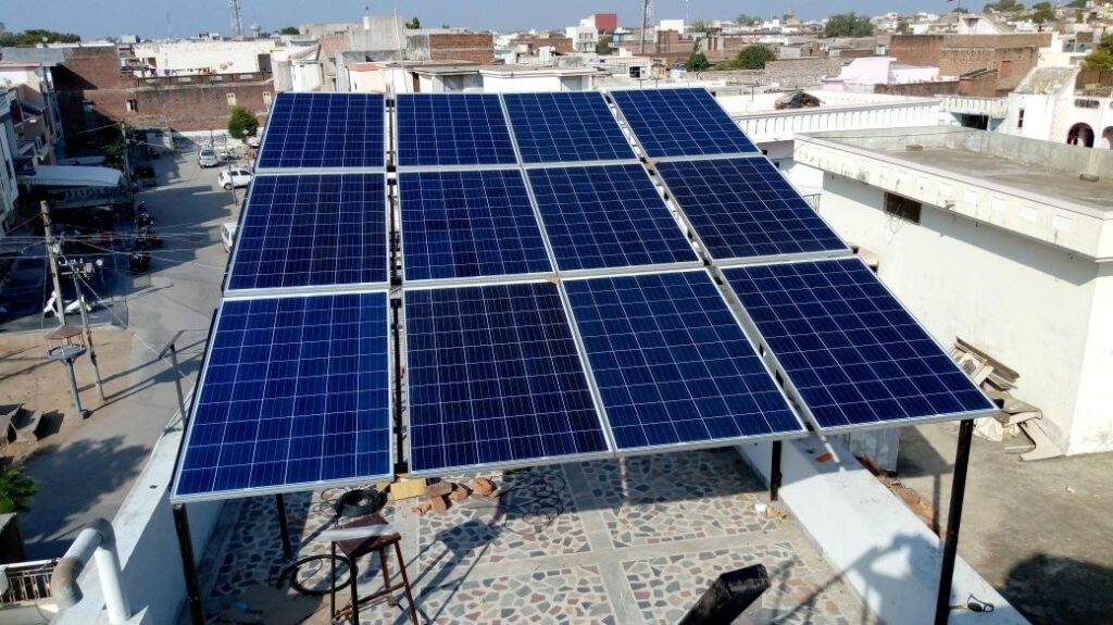 Rooftop Residential Solar Installed by GRE Renew Enertech Limited